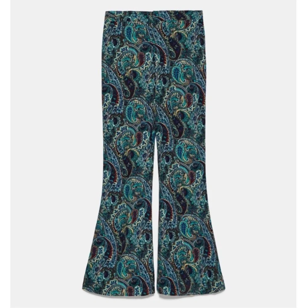 Zara Paisley  Flared Pants - Picture 16 of 17